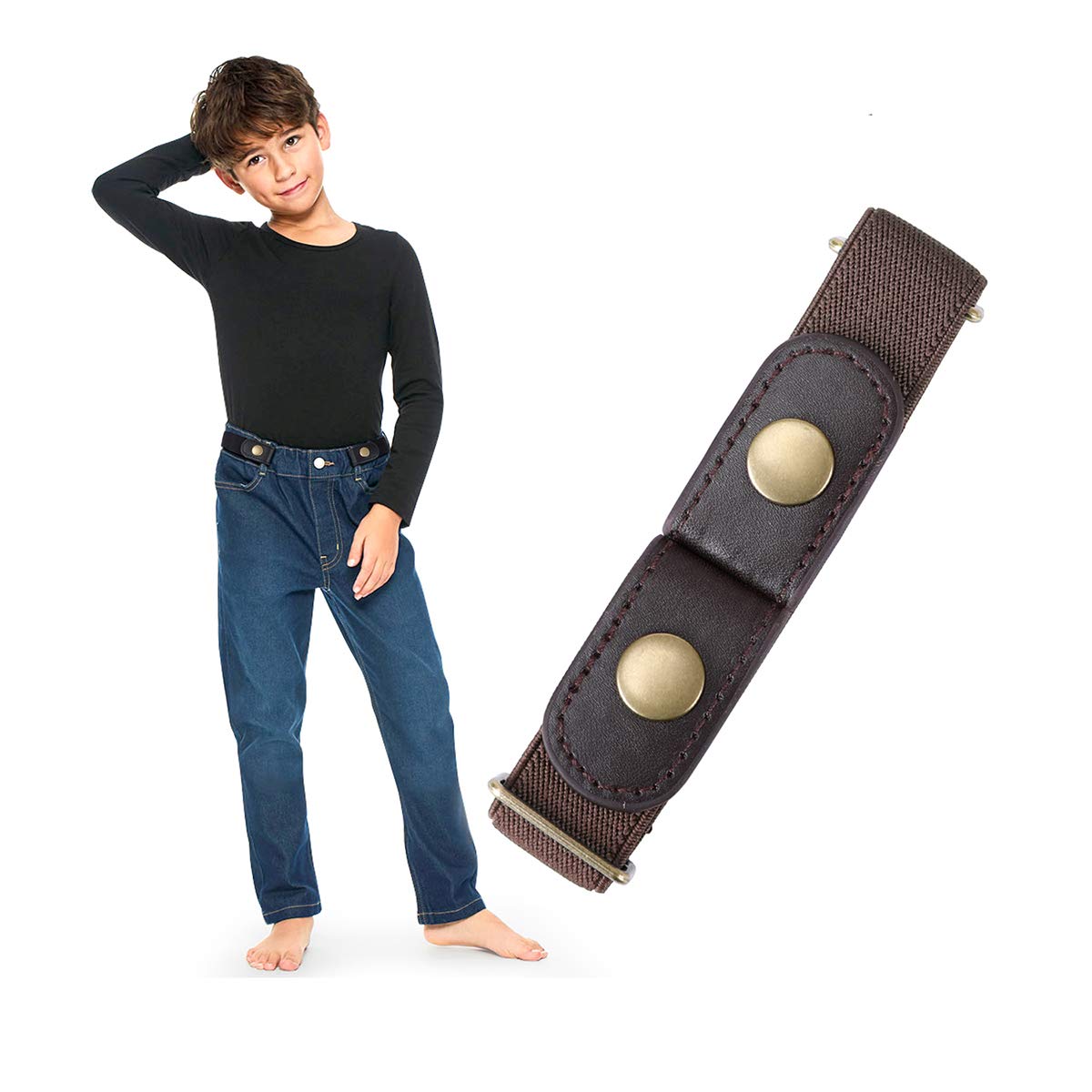 Adjustable Buckle Free Elastic Stretch Belts