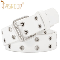 Kids Double Grommet Pu Leather Studded Holes Belt