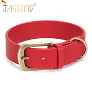 Soft Comfort Leather Dog Collar With Strong Metal Buckle