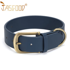 Soft Comfort Leather Dog Collar With Strong Metal Buckle