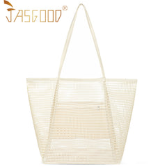 Women Mesh Beach Tote Shoulder Handbag Large Hobo Bags