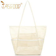 Women Mesh Beach Tote Shoulder Handbag Large Hobo Bags