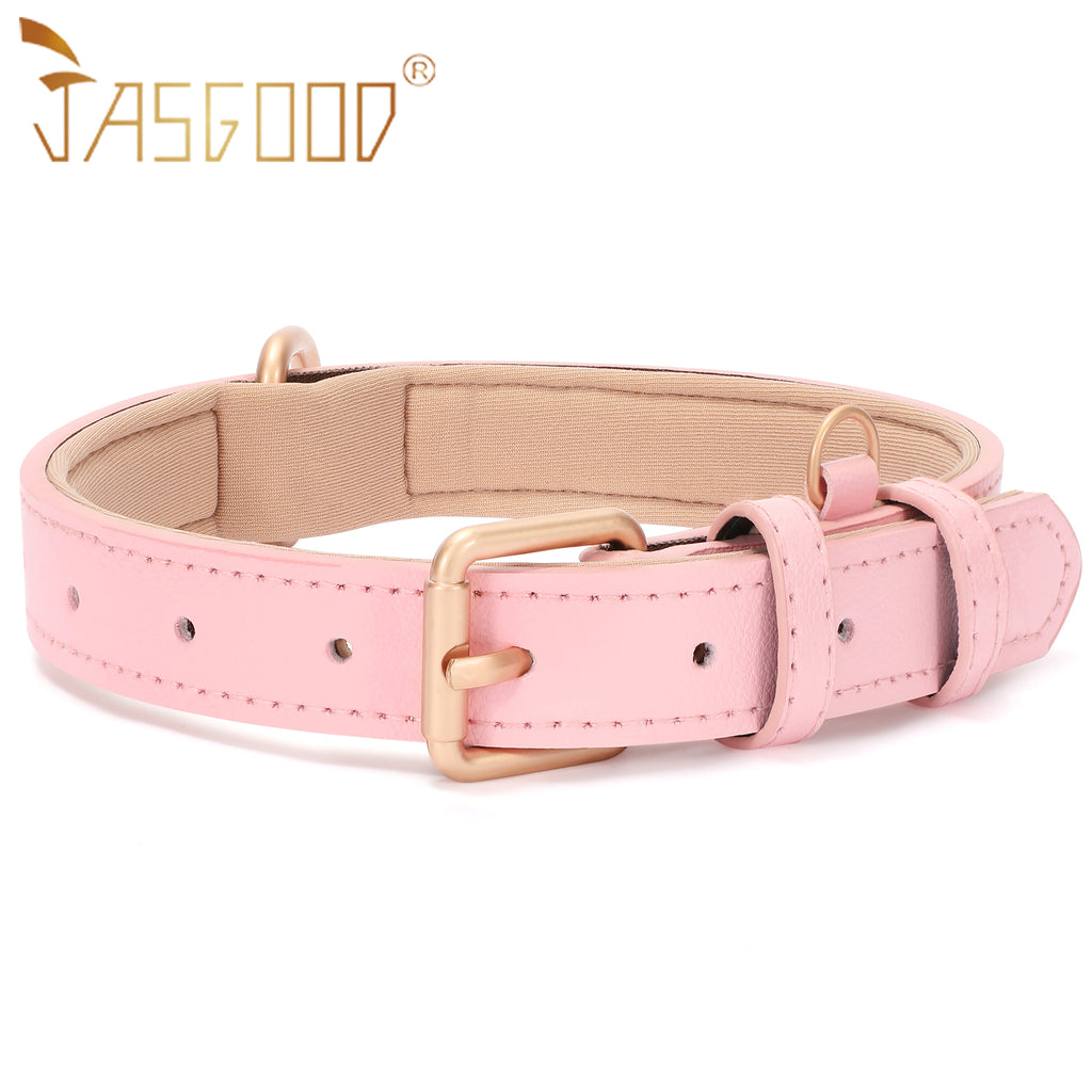 Adjustable Comfort Leather Colla Soft Pet Dog Collar
