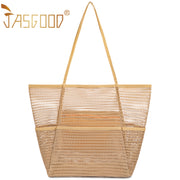 Women Mesh Beach Tote Shoulder Handbag Large Hobo Bags