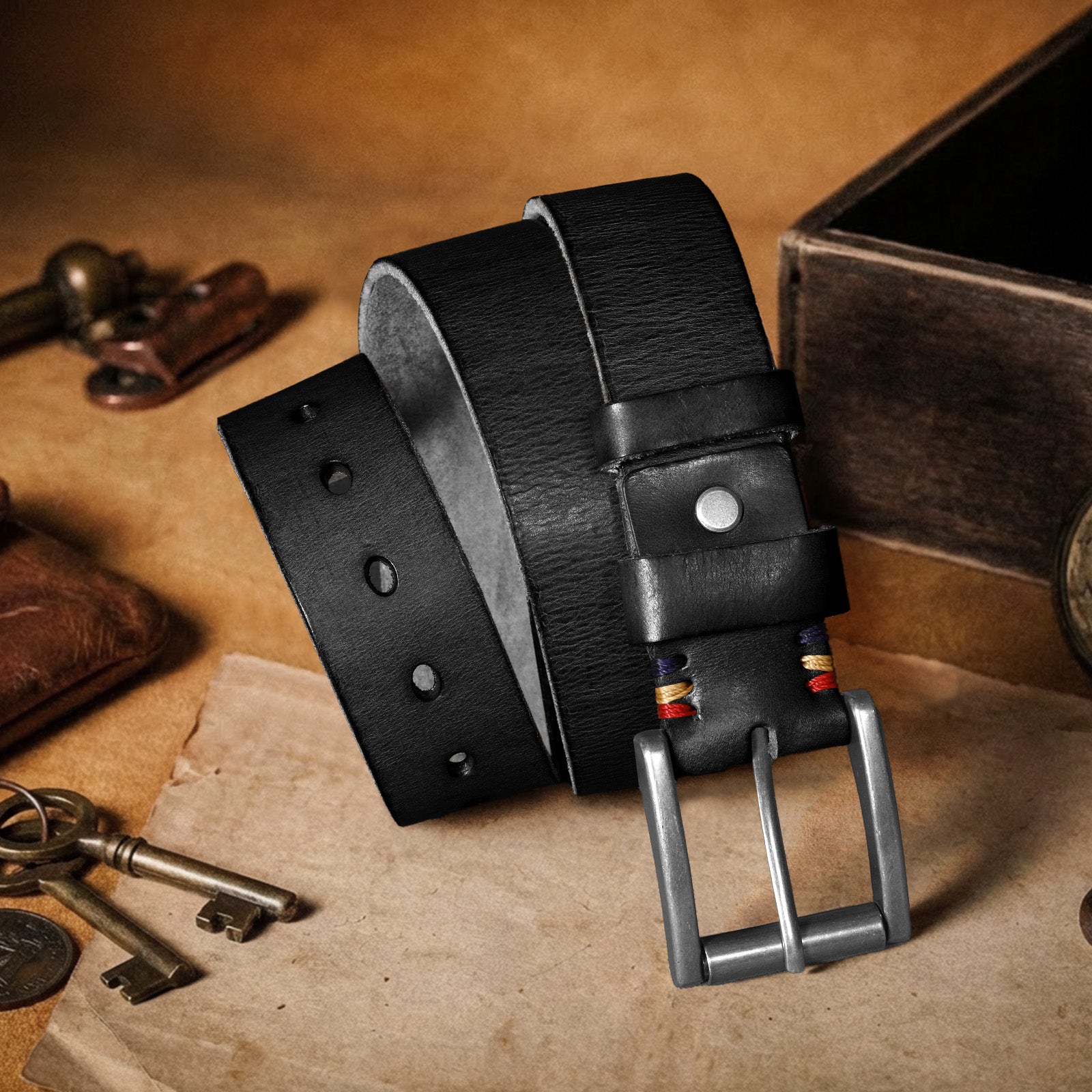 Men's Full Grain Cow Leather Belt