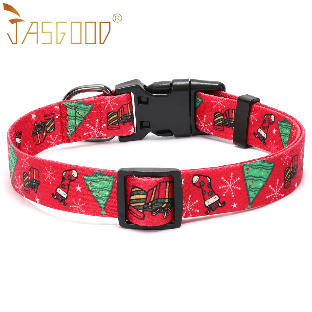 Soft Comfortable Puppy Red Green Christmas Pet Collars