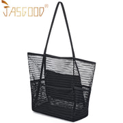 Women Mesh Beach Tote Shoulder Handbag Large Hobo Bags