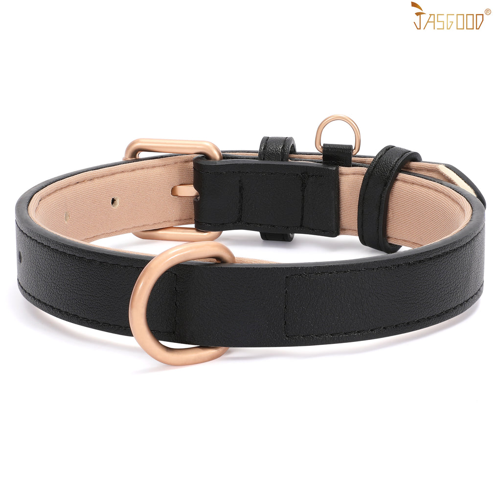 Adjustable Comfort Leather Colla Soft Pet Dog Collar