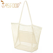 Women Mesh Beach Tote Shoulder Handbag Large Hobo Bags