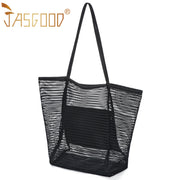 Women Mesh Beach Tote Shoulder Handbag Large Hobo Bags