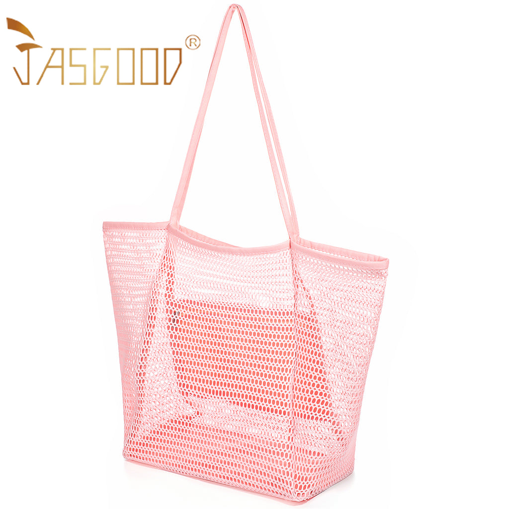 Women Mesh Beach Tote Shoulder Handbag Large Hobo Bags