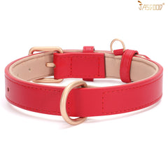 Adjustable Comfort Leather Colla Soft Pet Dog Collar