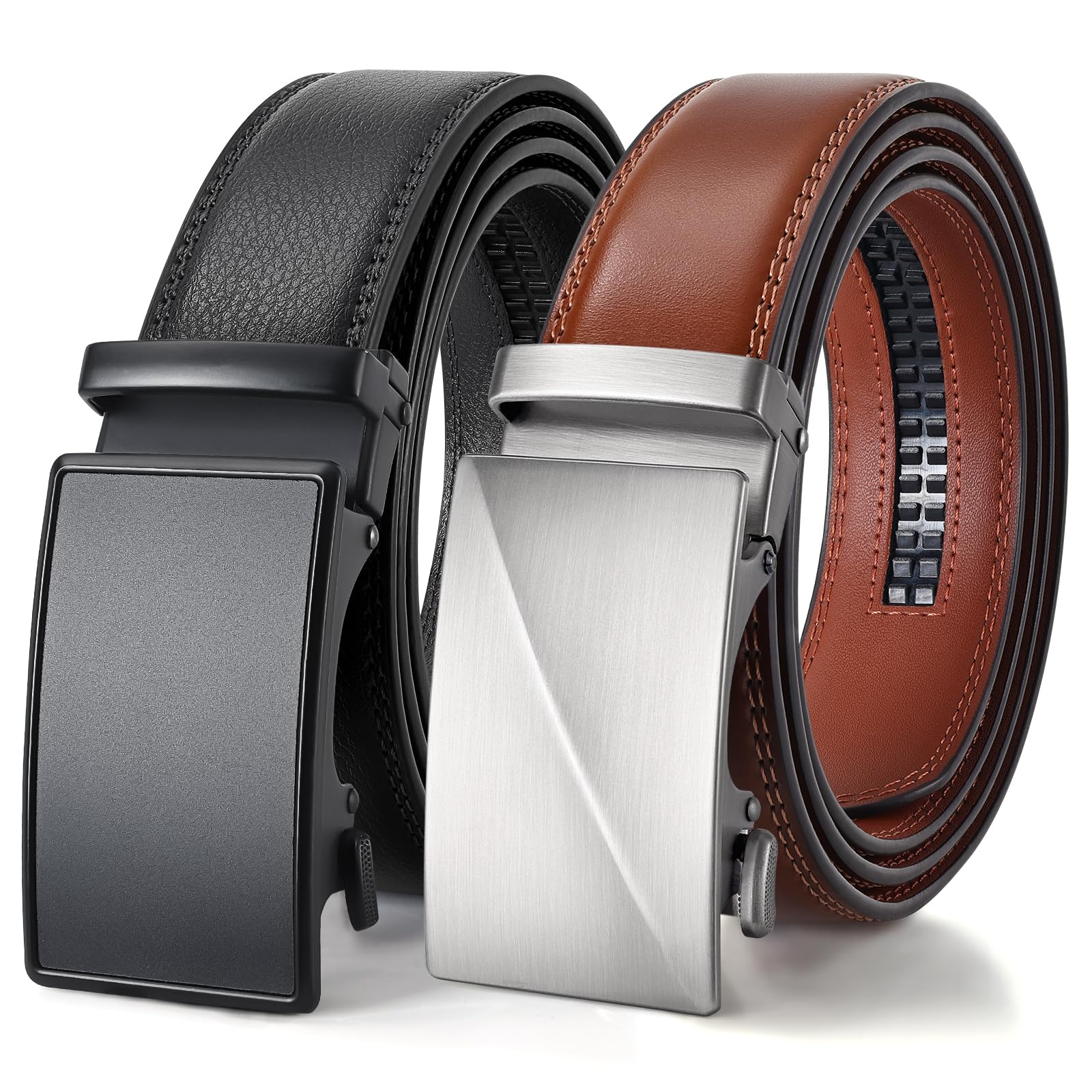 Adjustable Click Slide Ratchet Belts for Men