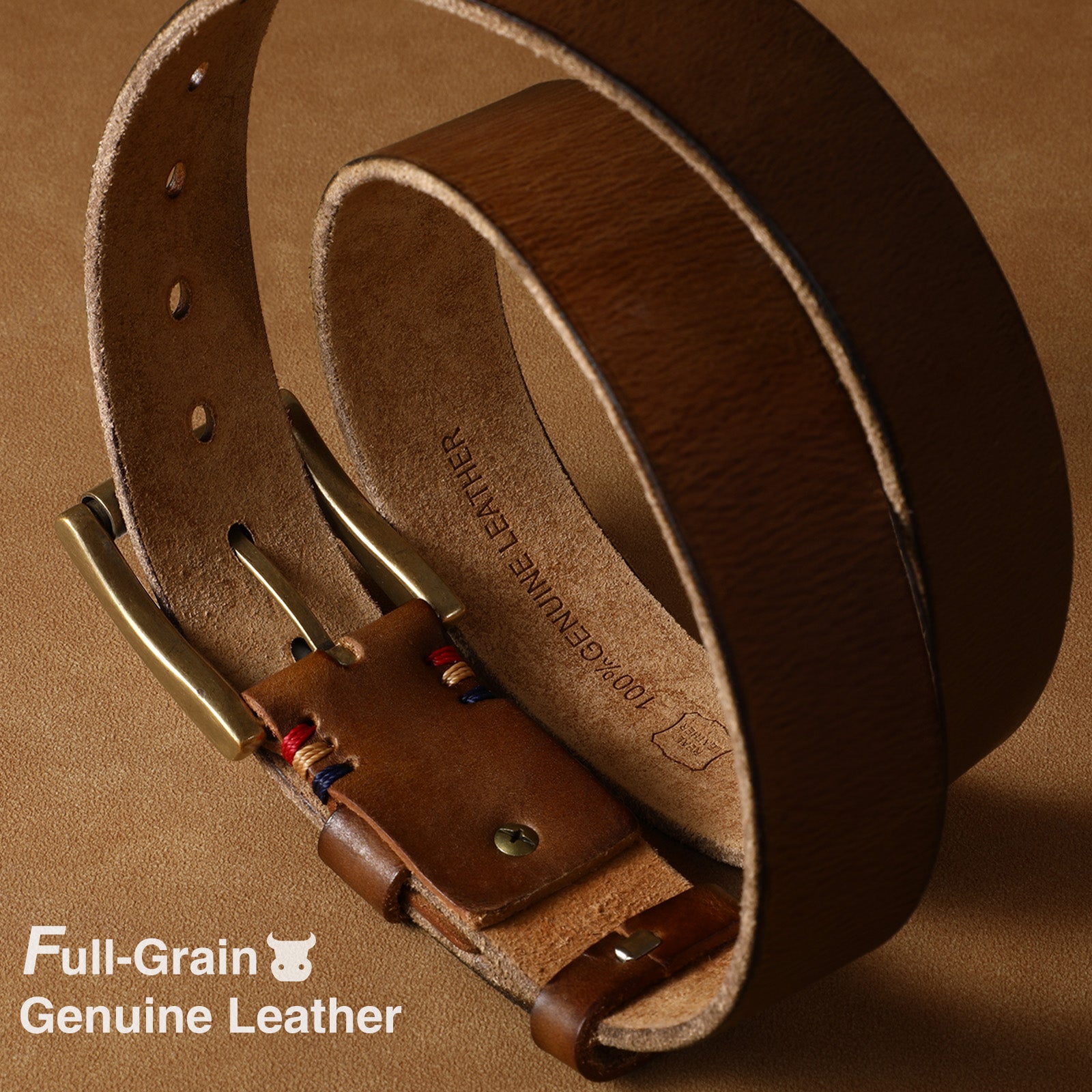 Men's Full Grain Cow Leather Belt