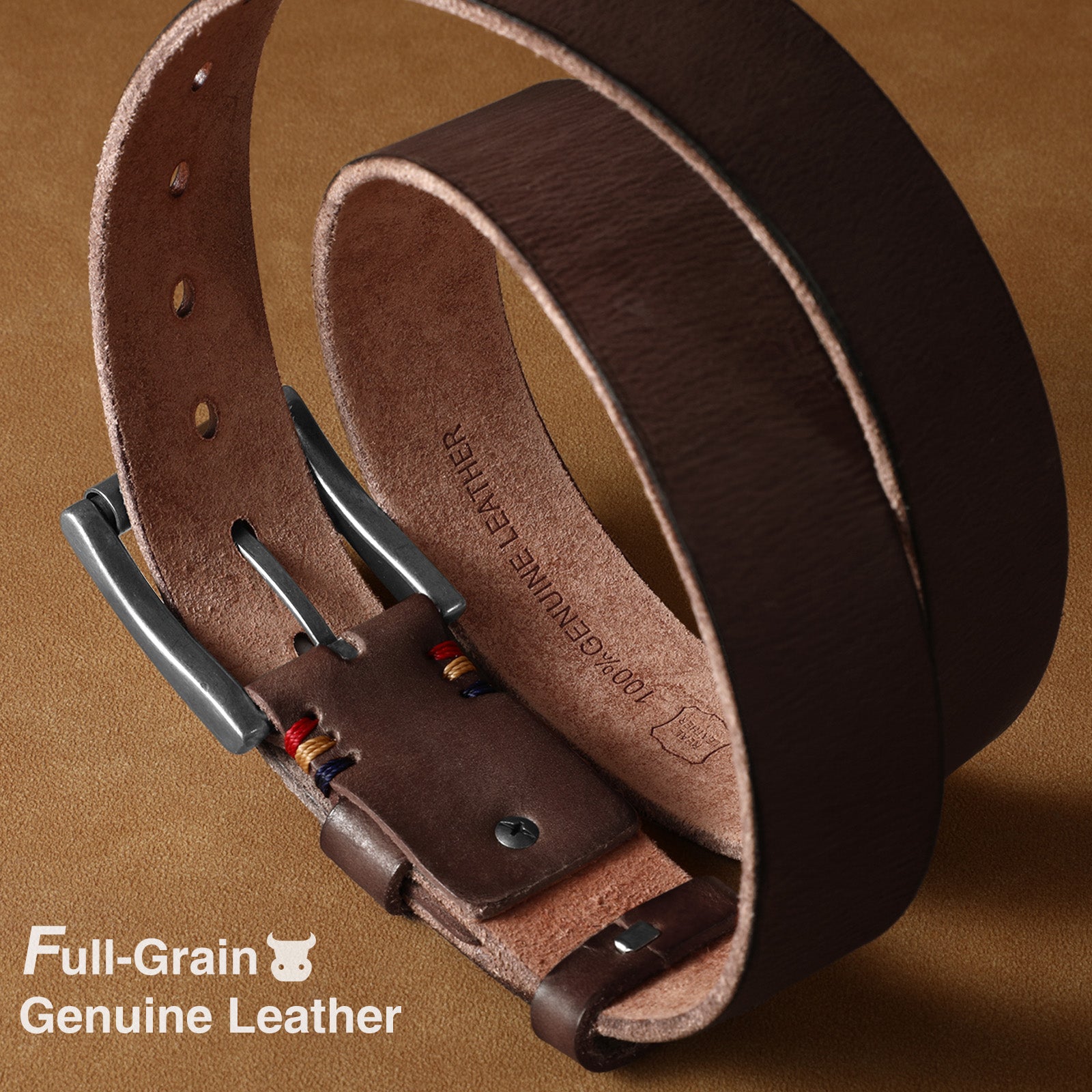Men's Full Grain Cow Leather Belt