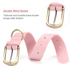 Soft Comfort Leather Dog Collar With Strong Metal Buckle