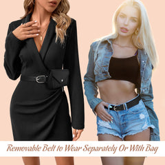 Slim Fashion Fanny Pack Phone Holder Money Belt For Women