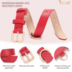 Adjustable Comfort Leather Colla Soft Pet Dog Collar