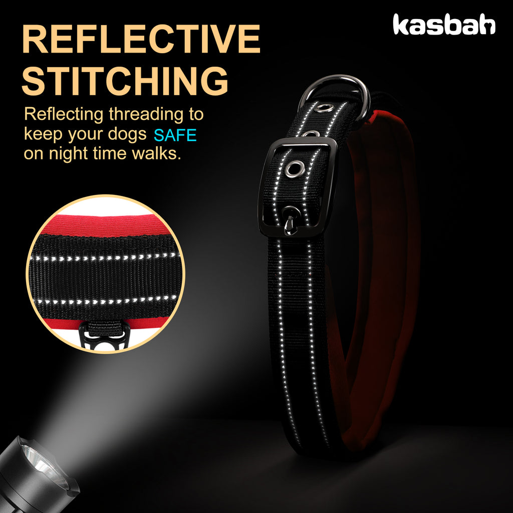 Comfortable Neoprene Padded Reflective Dog Pet Collar