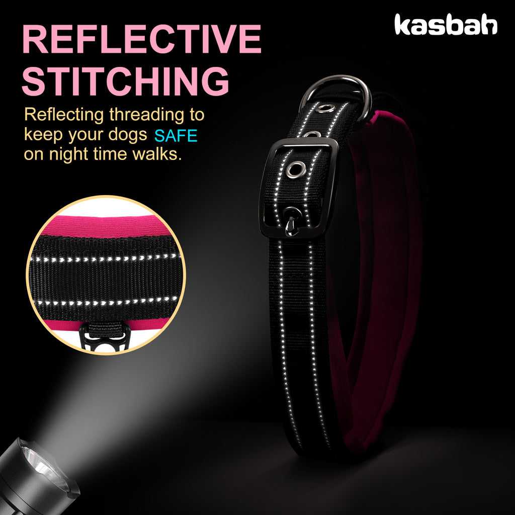Comfortable Neoprene Padded Reflective Dog Pet Collar