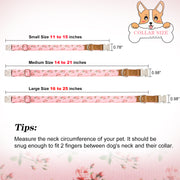 Cute Flower Dog Collars For Girl Female Small Medium Large