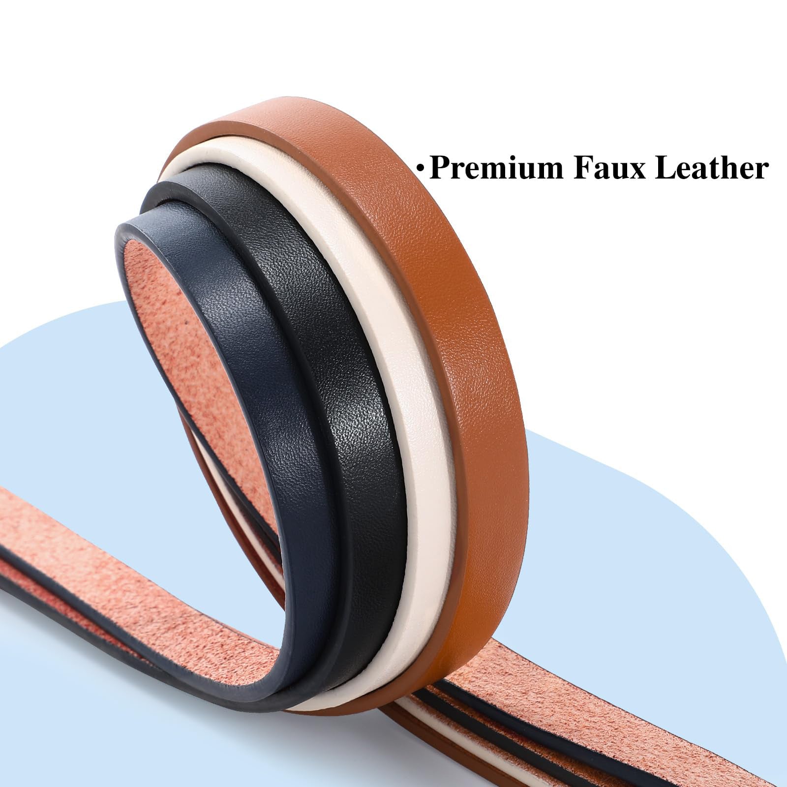 4-Pack Skinny Leather Belt