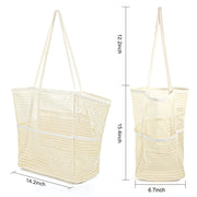 Women Mesh Beach Tote Shoulder Handbag Large Hobo Bags