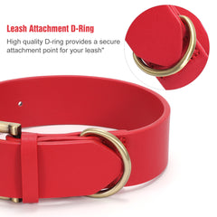 Soft Comfort Leather Dog Collar With Strong Metal Buckle