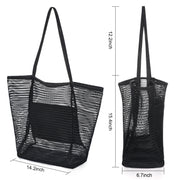 Women Mesh Beach Tote Shoulder Handbag Large Hobo Bags