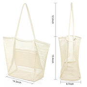 Women Mesh Beach Tote Shoulder Handbag Large Hobo Bags