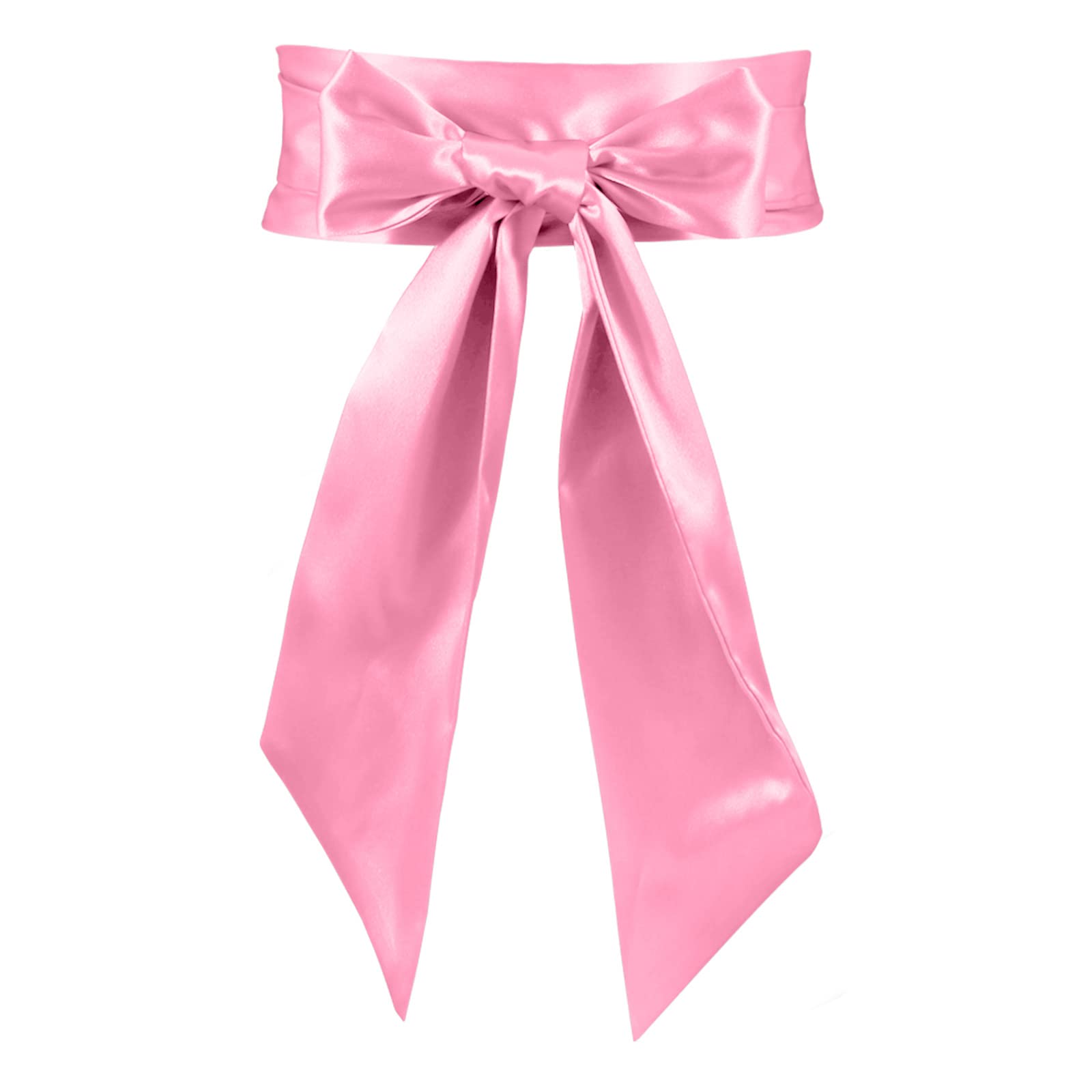 JASGOOD Women Sash Belt for Dress Long Satin Waist Belt for Wedding Party Special Occasion 3.7" Width