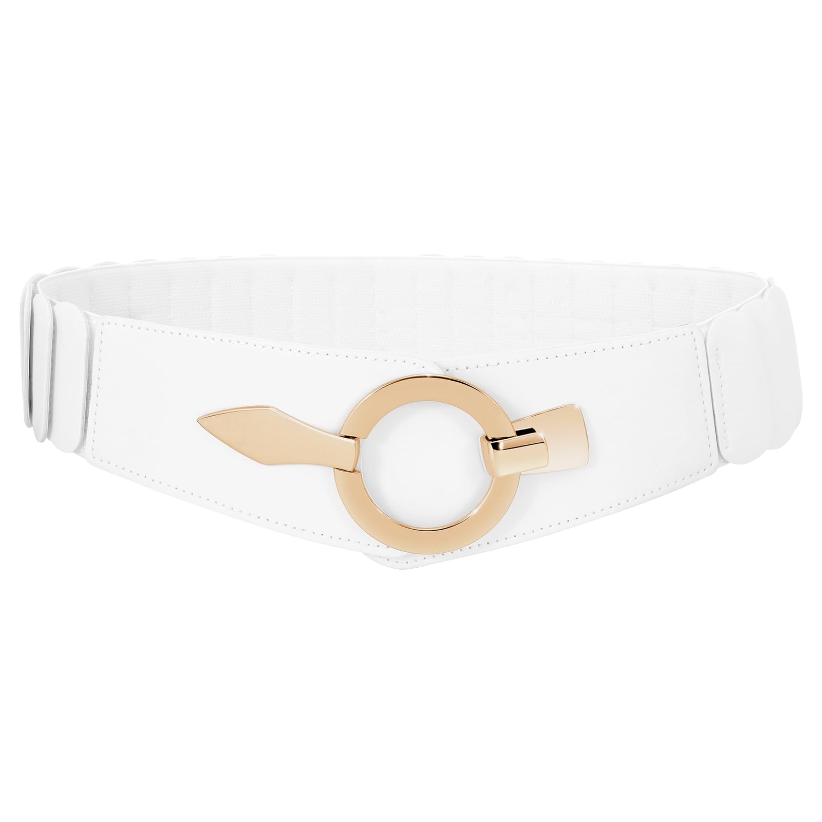 JASGOOD Women Wide Elastic Waist Belt Fashion Stretchy Dress Belt Vintage Stretch Belts Retro Ladies Waistband