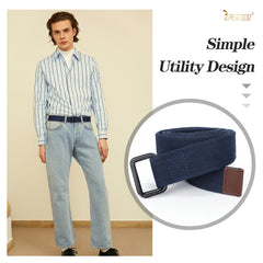 Mens Stretch Braided Web Belt Elastic For Casual Golf Jeans