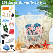 Women Mesh Beach Tote Shoulder Handbag Large Hobo Bags