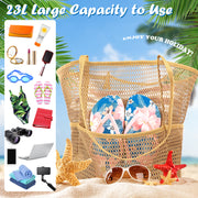 Women Mesh Beach Tote Shoulder Handbag Large Hobo Bags