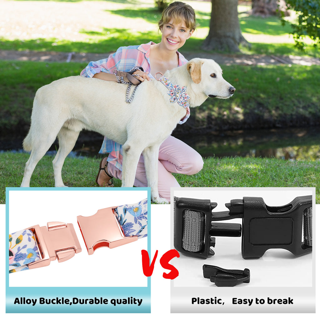 Metal Buckle Dog Collar Durable Adjustable Dog Collar