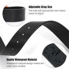 Soft Comfort Leather Dog Collar With Strong Metal Buckle