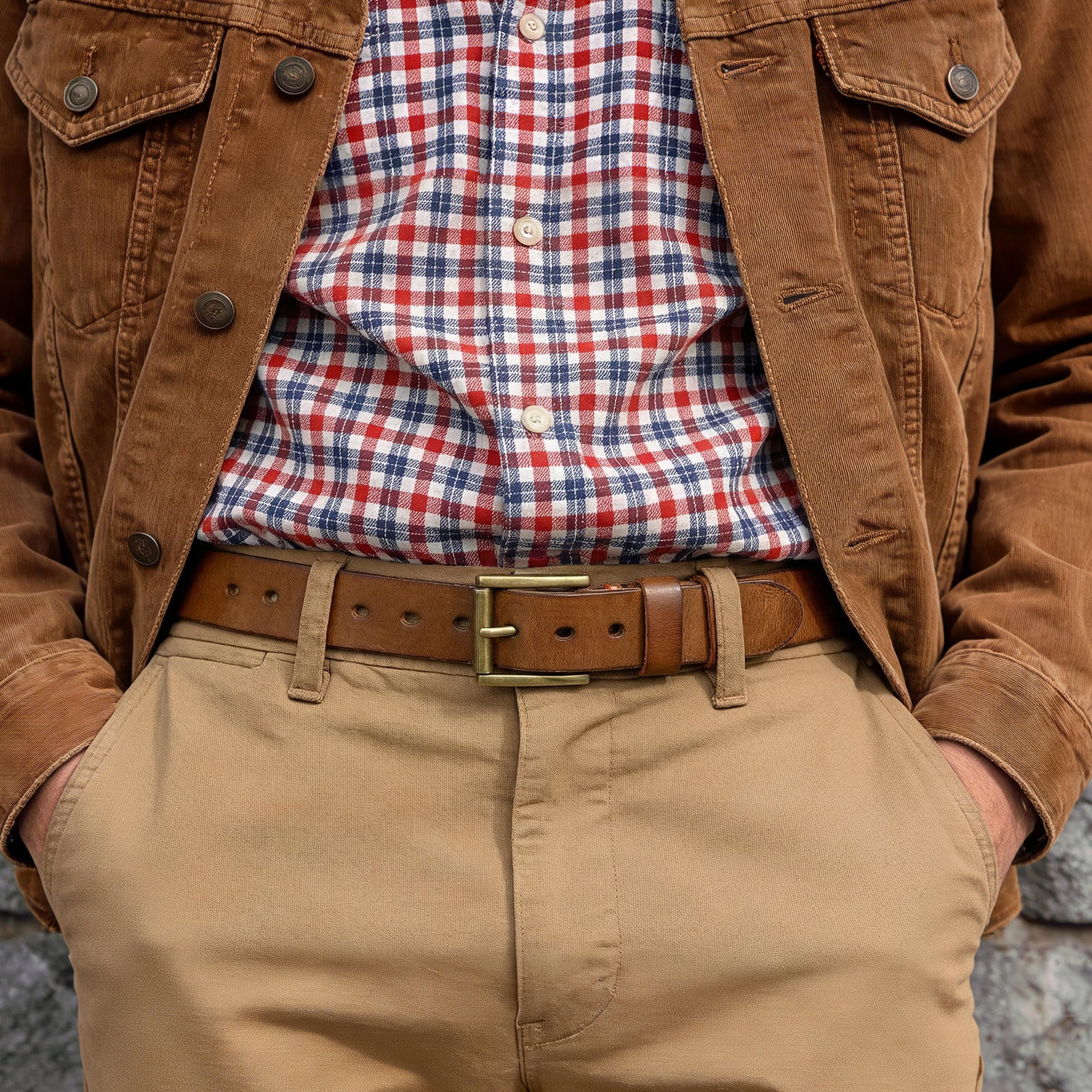 Men's Full Grain Cow Leather Belt