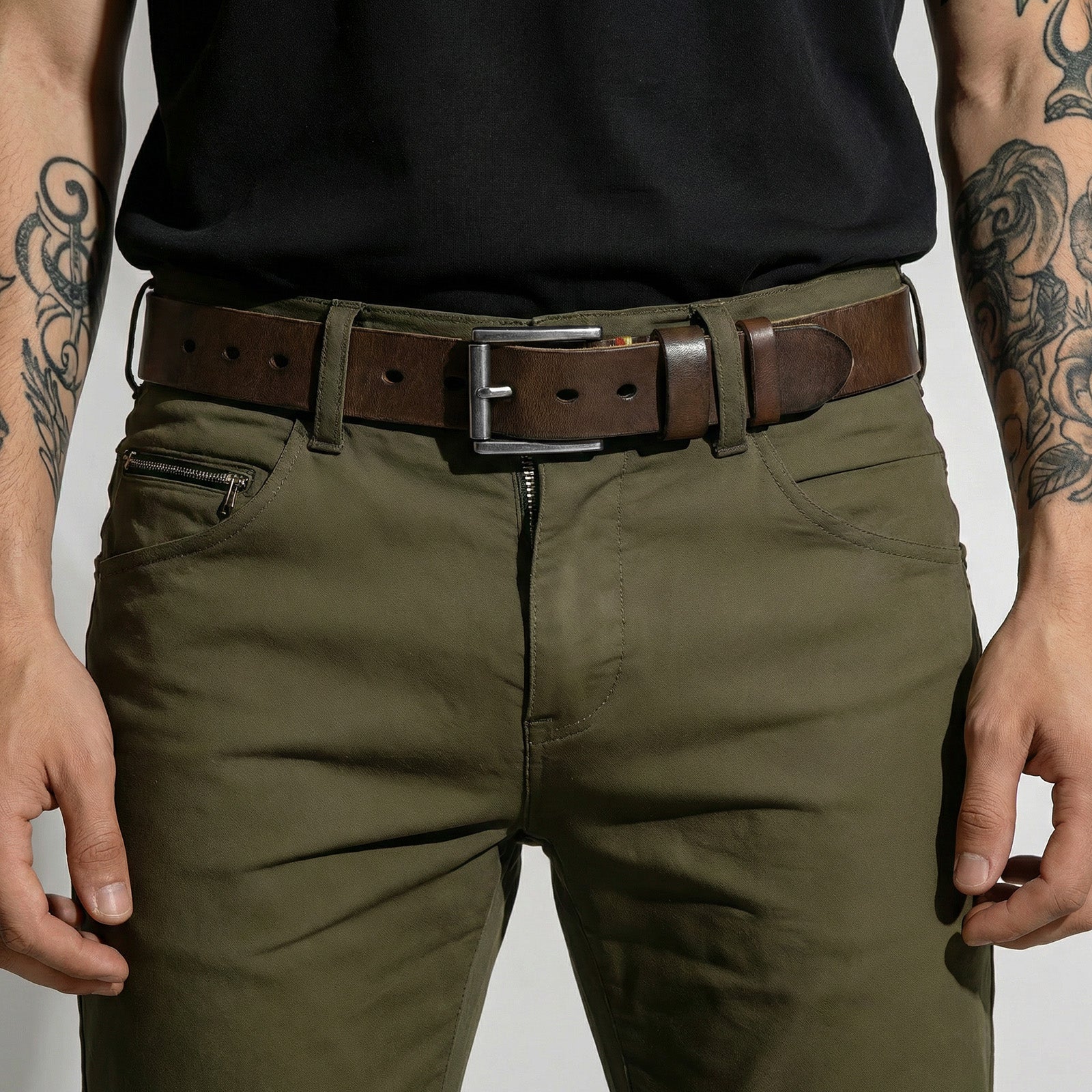 Men's Full Grain Cow Leather Belt