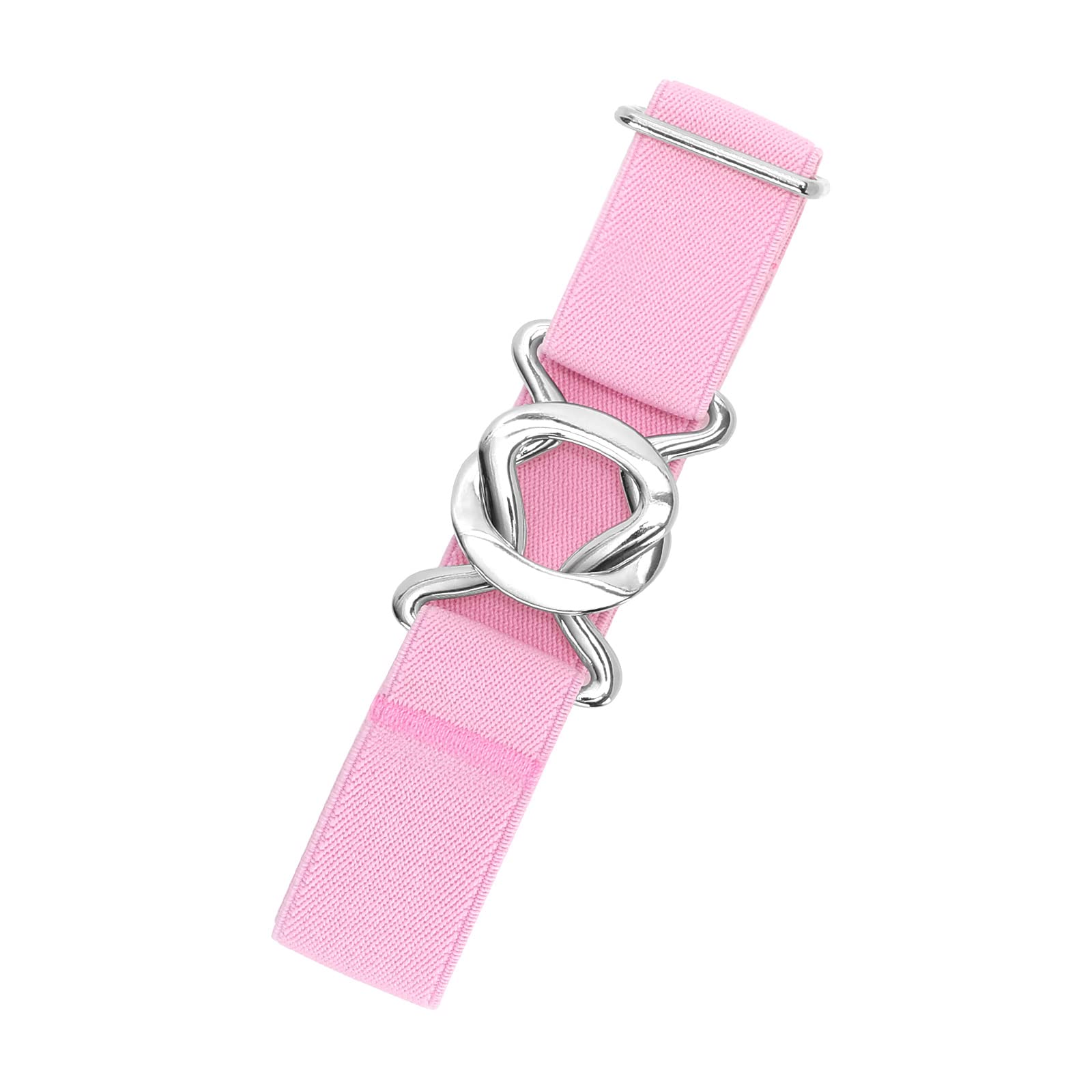 JASGOOD Women No Show Stretch Belt Adjustable Elastic Web Belt with Flat Buckle for Jeans Pants Casual Belts - JASGOOD OFFICIAL