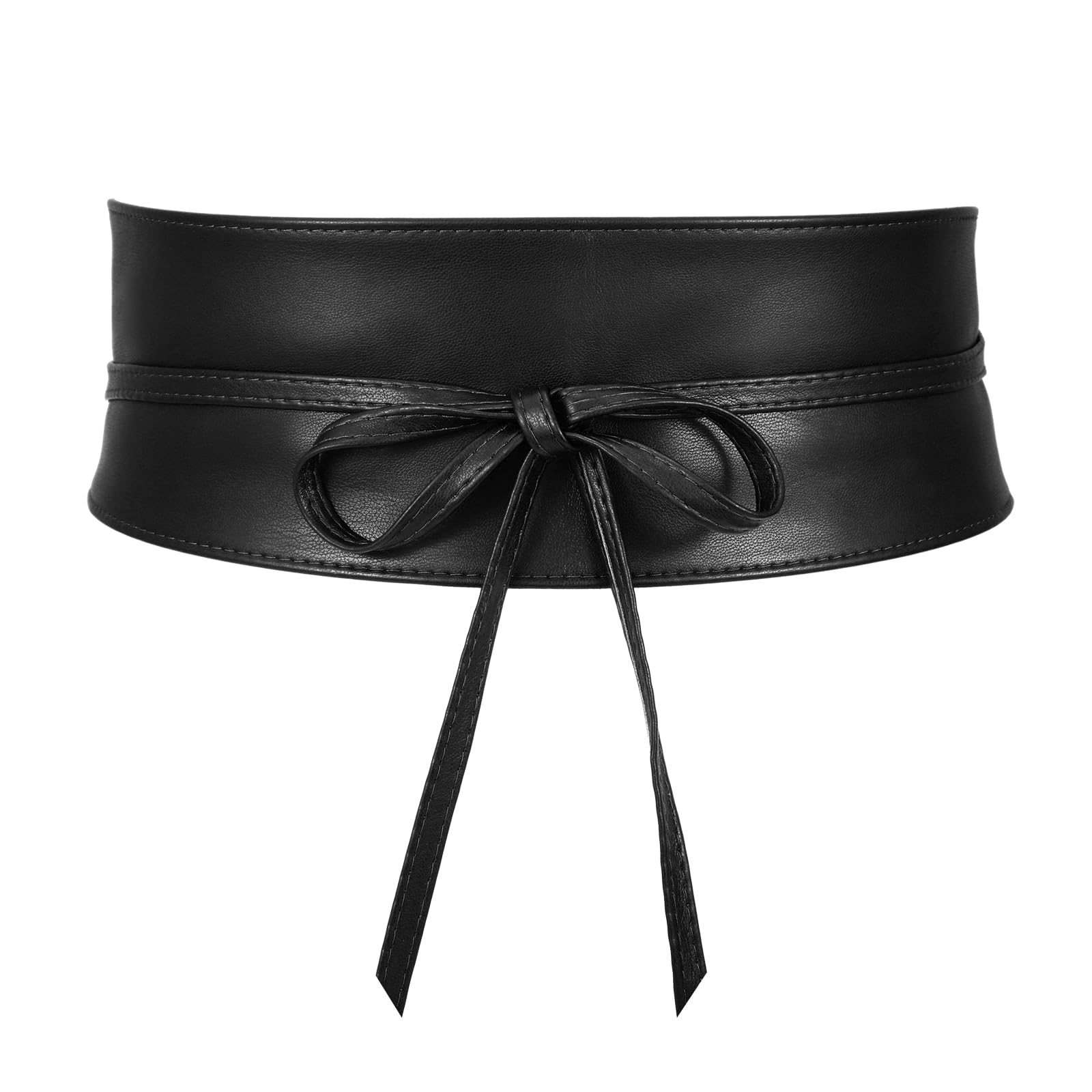 JASGOOD Women's Fashion Leather Obi Style Belt,Wide Wrap Waist Band Chic Belt