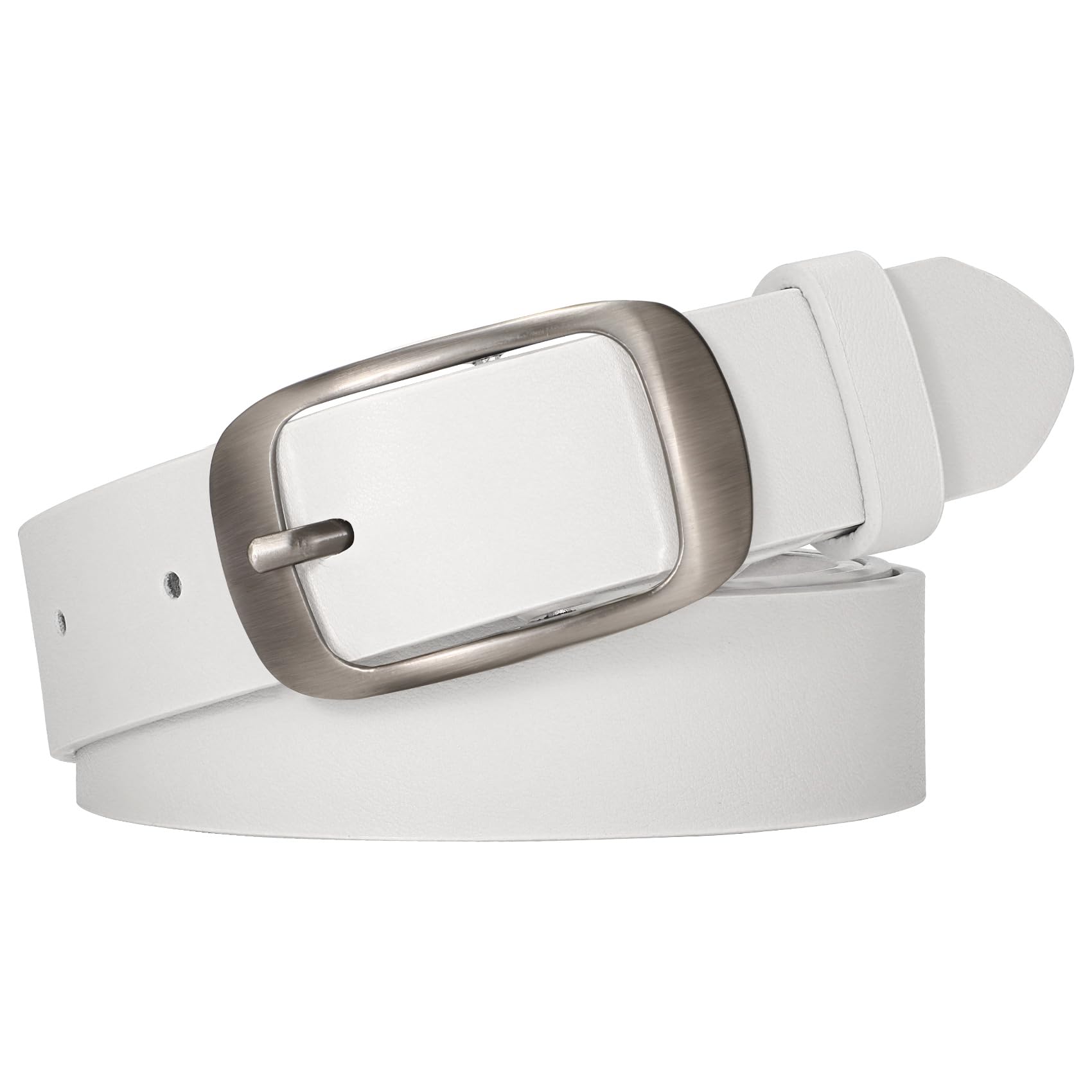 WERFORU Plus Size Belt for Women Leather Belt with Metal Buckle Ladies Casual Belt for Jeans Pants - JASGOOD OFFICIAL