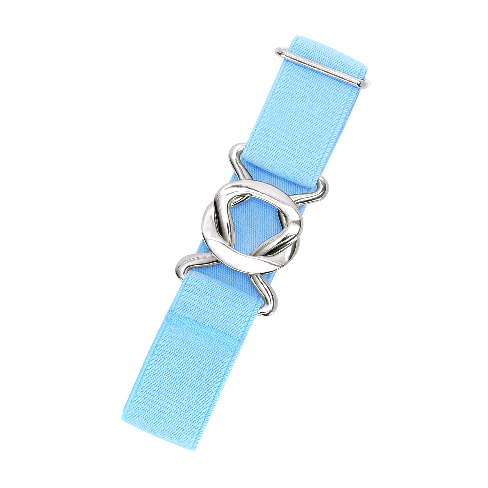 JASGOOD Women No Show Stretch Belt Adjustable Elastic Web Belt with Flat Buckle for Jeans Pants Casual Belts - JASGOOD OFFICIAL