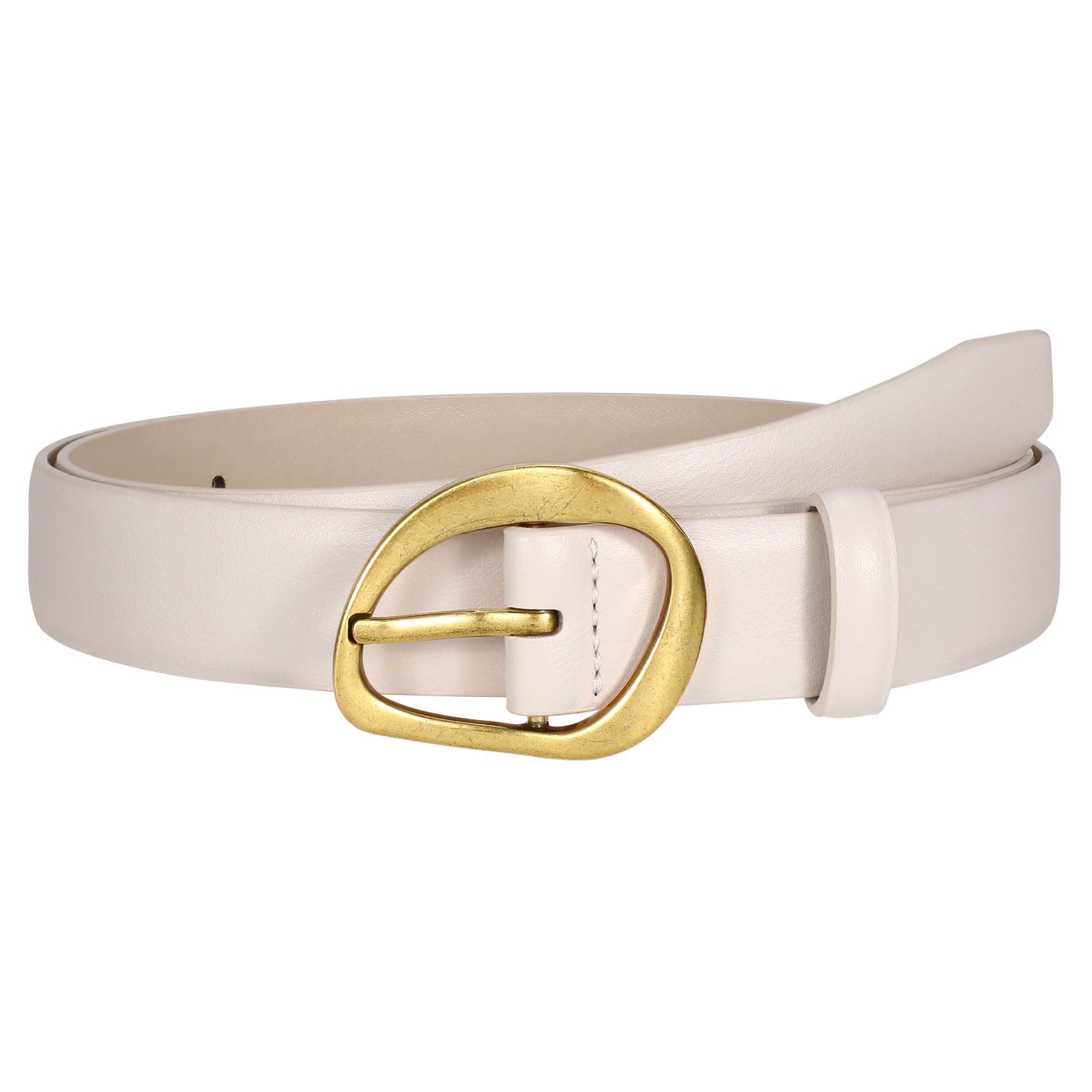 JASGOOD Leather Belts for Women Cute Casual Waist Belt with Gold Buckle Ladies for Jeans Pants Dresses - JASGOOD OFFICIAL