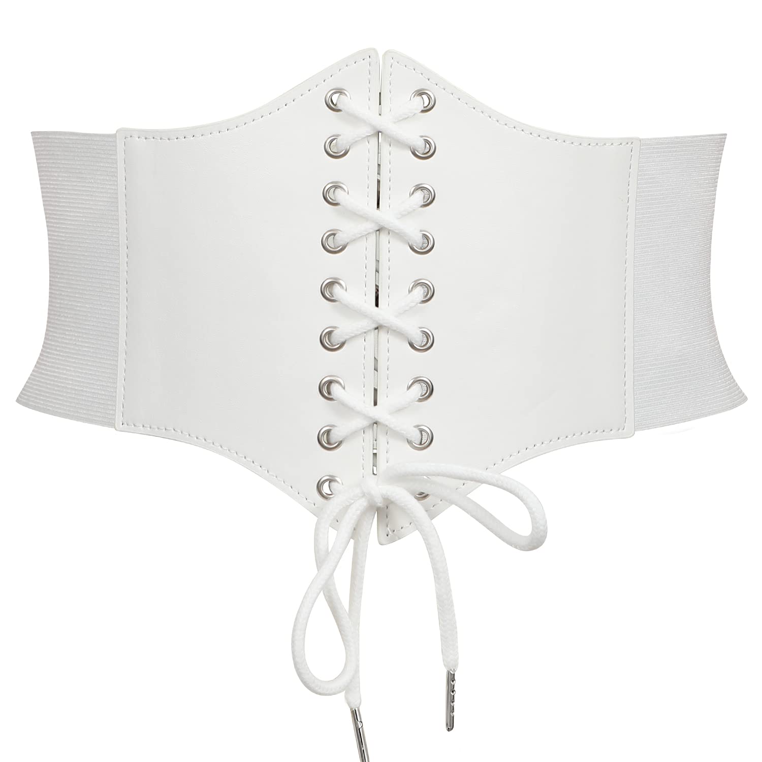 JASGOOD Women’s Elastic Costume Waist Belt Lace-up Tied Waspie Corset Belts for Women - JASGOOD OFFICIAL