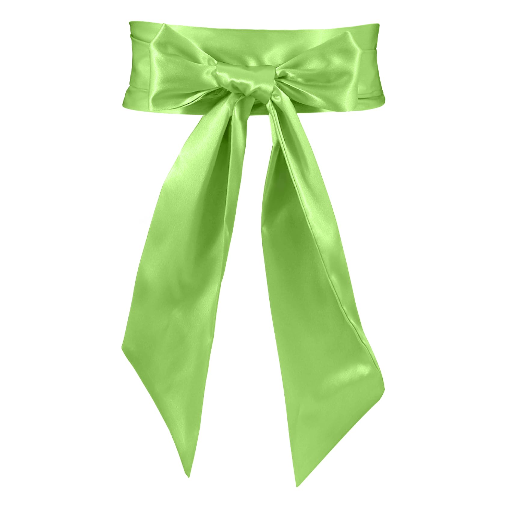 JASGOOD Women Sash Belt for Dress Long Satin Waist Belt for Wedding Party Special Occasion 3.7" Width