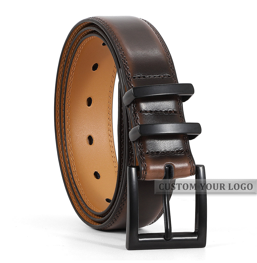 JASGOOD 1 Pack Casual Style Split Genuine Cowhide Leather