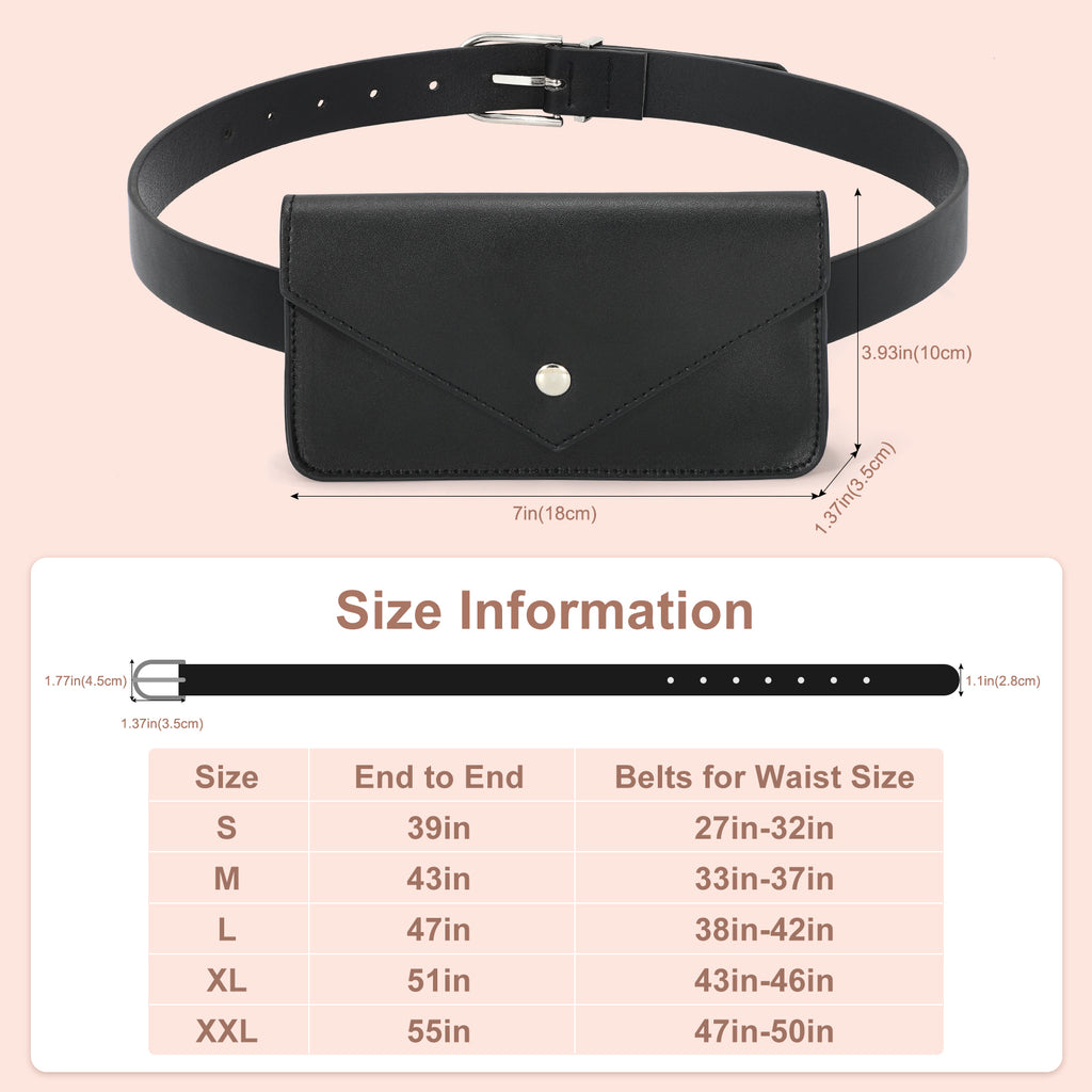 Slim Fashion Fanny Pack Phone Holder Money Belt For Women