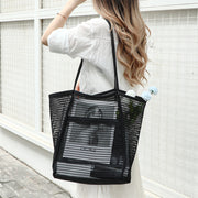 Women Mesh Beach Tote Shoulder Handbag Large Hobo Bags