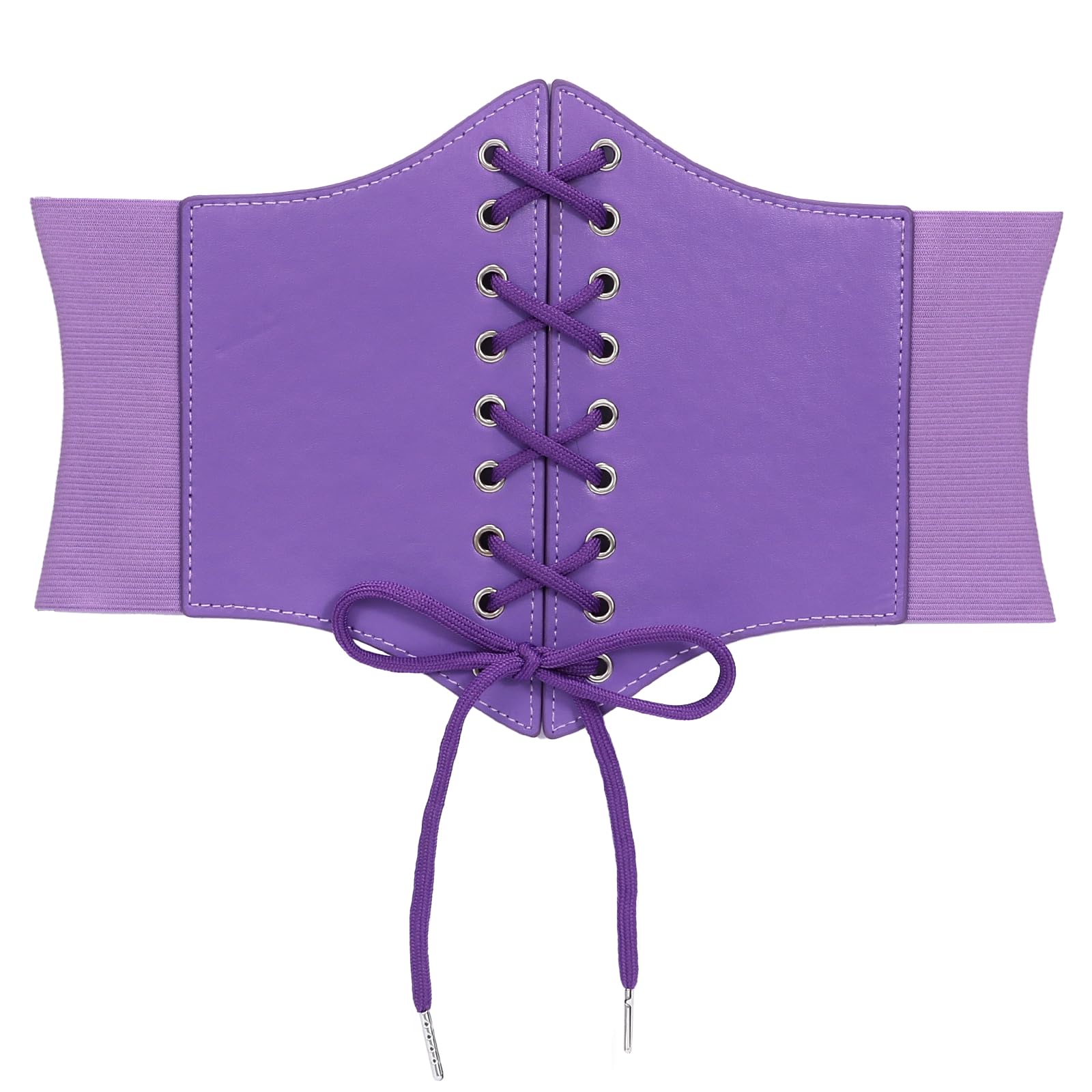 JASGOOD Women’s Elastic Costume Waist Belt Lace-up Tied Waspie Corset Belts for Women - JASGOOD OFFICIAL